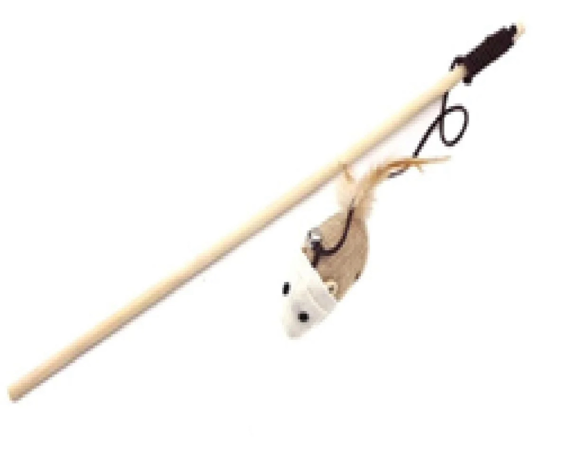 AHŞAP SAPLI FARE BAŞLIKLI KEDİ OYUN OLTASI 12 Lİ